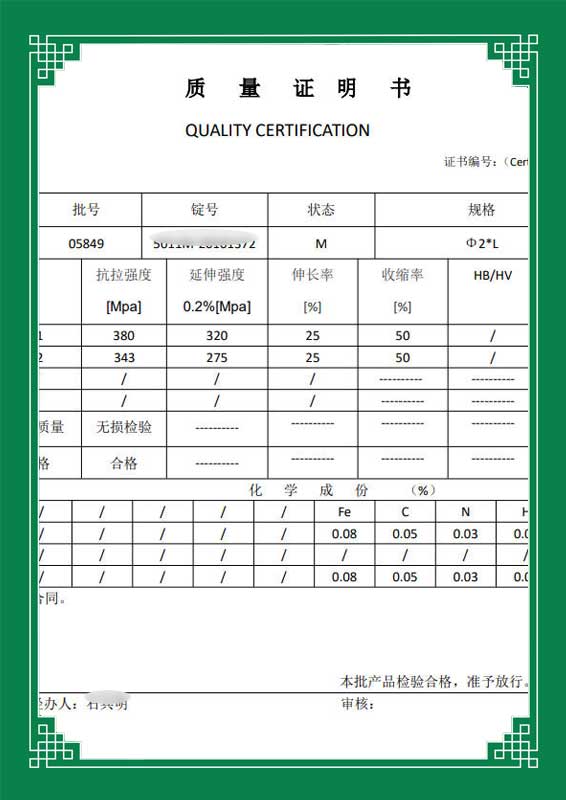 Trusted Quality Material Report