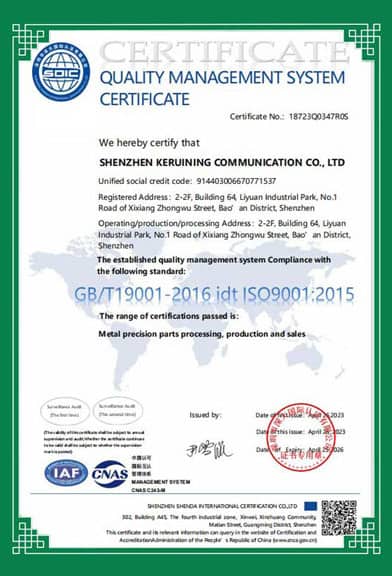 About-ISO 9001 Quality Management System